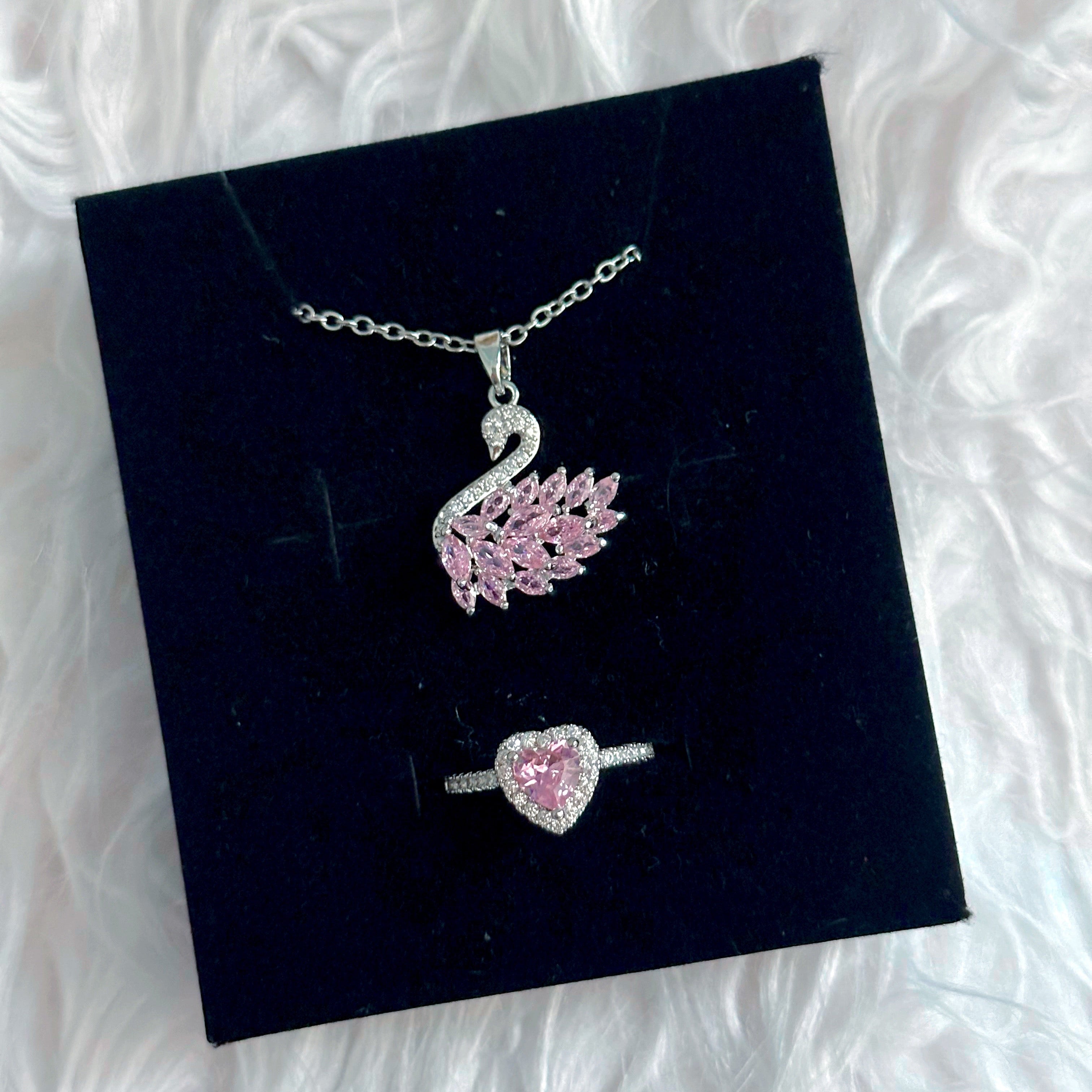 Pink swan set 2