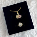 Gold swan set
