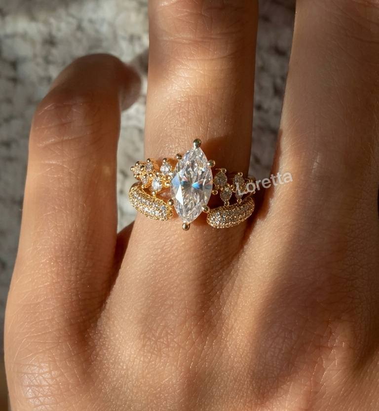 Marquise Queen Ring