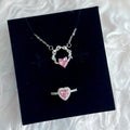 Pink heart set