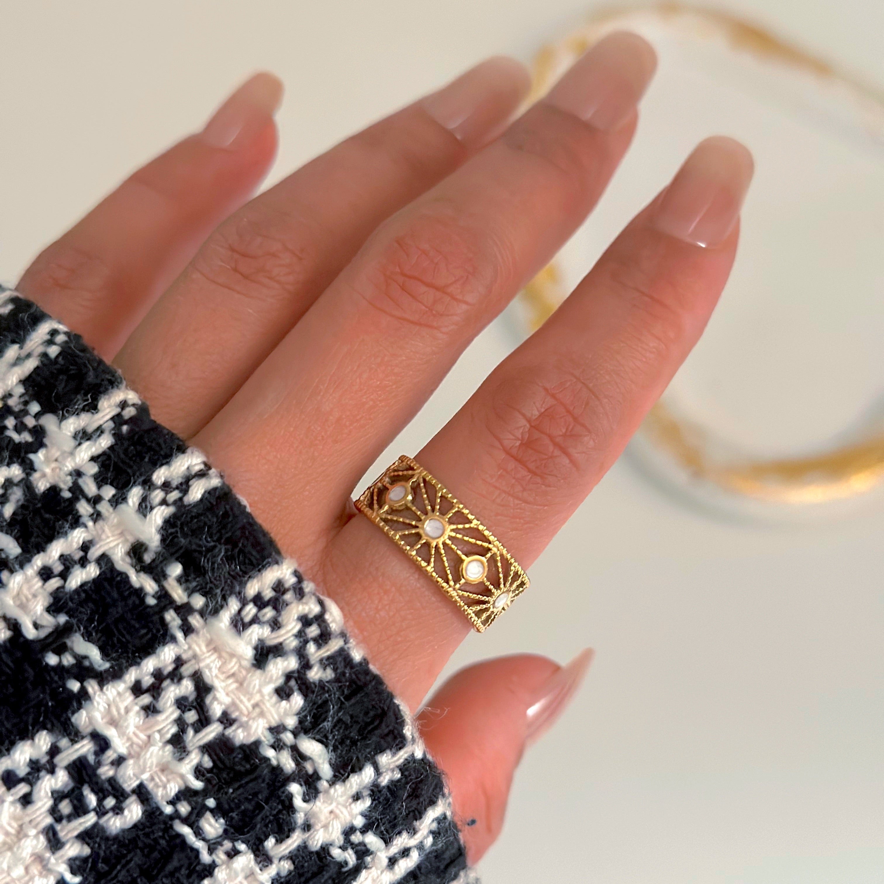 White Resin ring